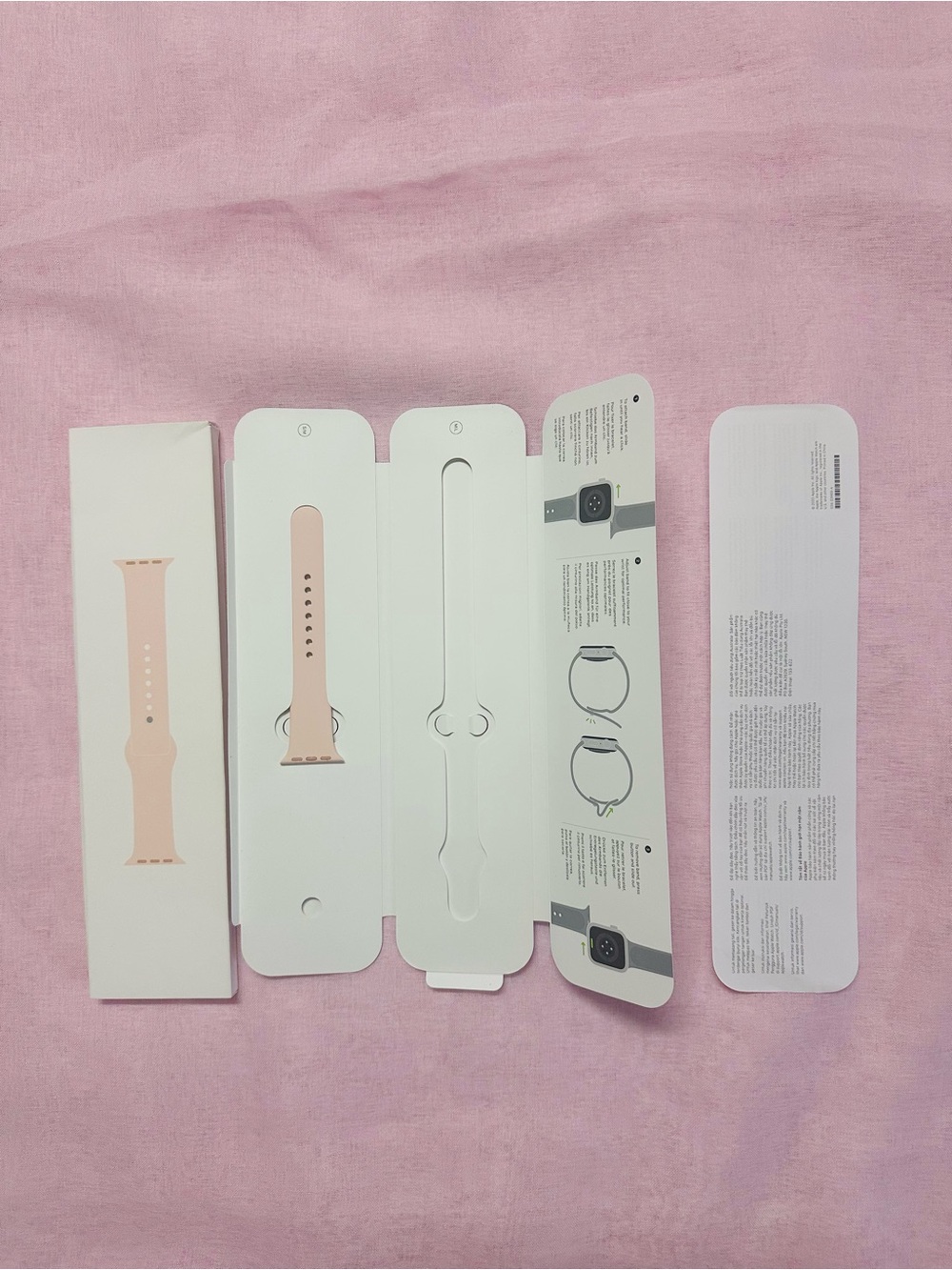 Original APPLE WATCH 
Silicone Strap Band PINK ONE Side